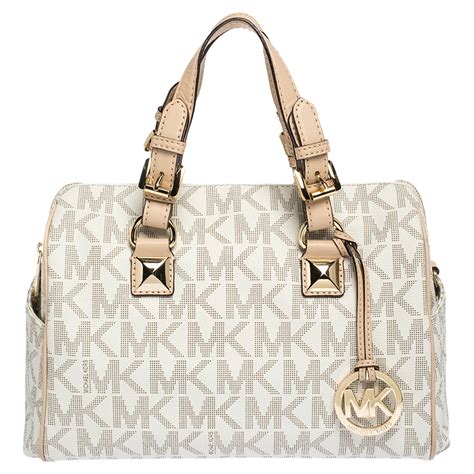 michael kors kleid beige|Michael Kors fold over purse.